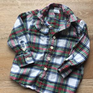 2T Crewcuts Flannel Button Down